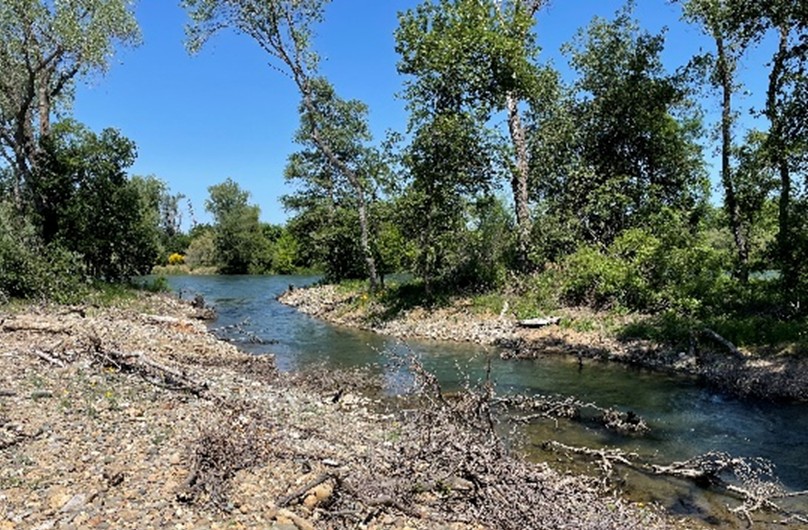 Nur Pon Open Space Side Channel on the Sacramento River, near Redding, Californi
